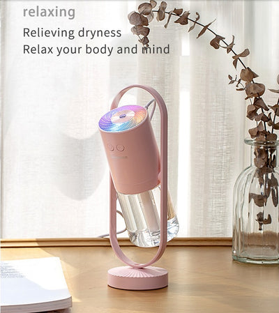 Magic Shadow USB Air Humidifier For Home With Projection Night Lights Ultrasonic Car Mist Maker Mini Office Air Purifier.