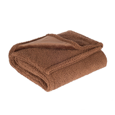 Flannel Cotton Wool Sherpa Thick Pet Blanket Dog Kennel.