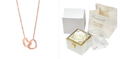 Rotating Soap Flower Rose Gift Box Creative Rotating Rose Jewelry Packaging Box Valentine's Day Gift For Women.