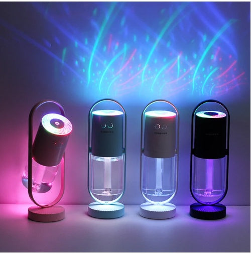 Magic Shadow USB Air Humidifier For Home With Projection Night Lights Ultrasonic Car Mist Maker Mini Office Air Purifier.