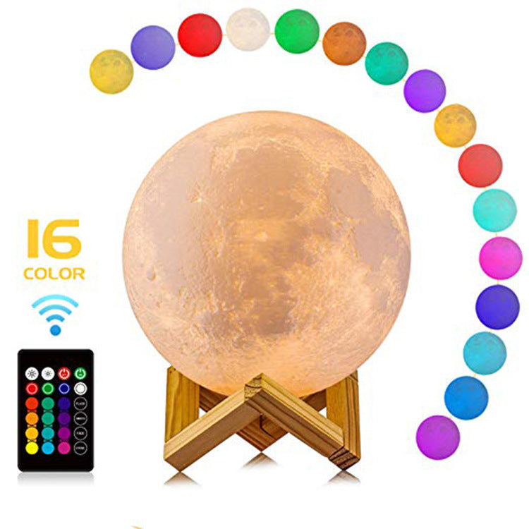 3D Printing Moon Night Table Lamp Chinese Valentine's Day Gift.